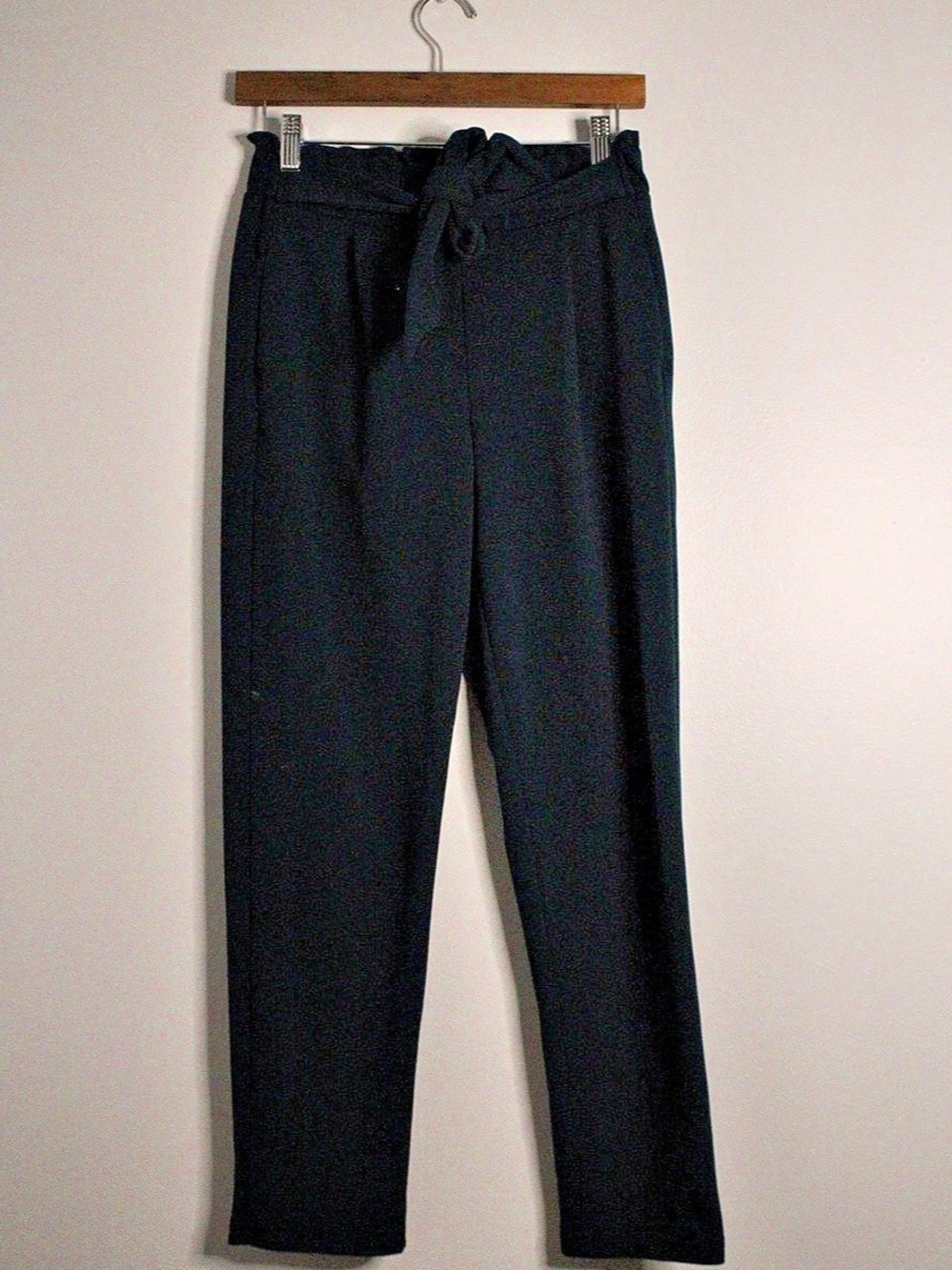 BB Dakota Tie Waist Teal Trousers Like New
